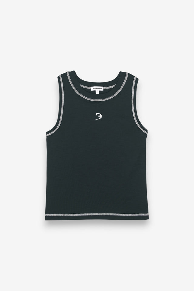 RACER CREW TANK - BLACK