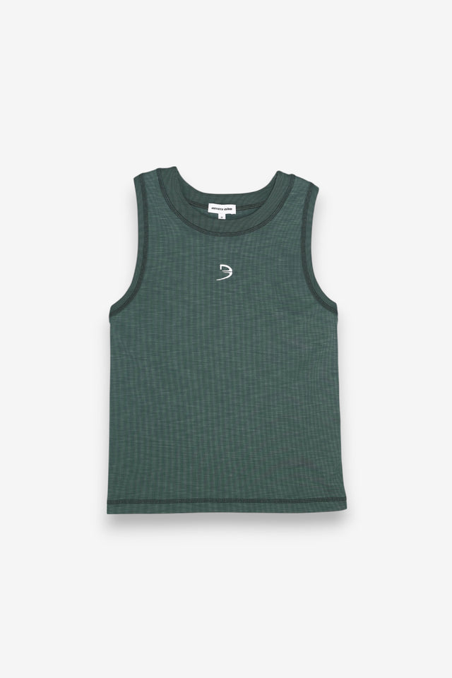 RACER CREW TANK - EVERGREEN