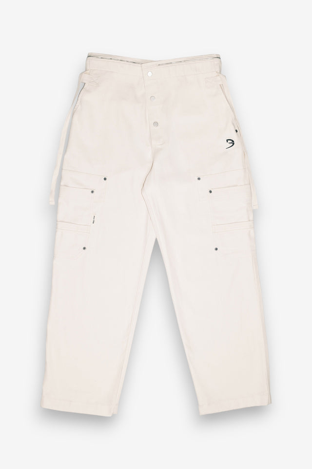 CONVERTIBLE COVERALLS - BONE