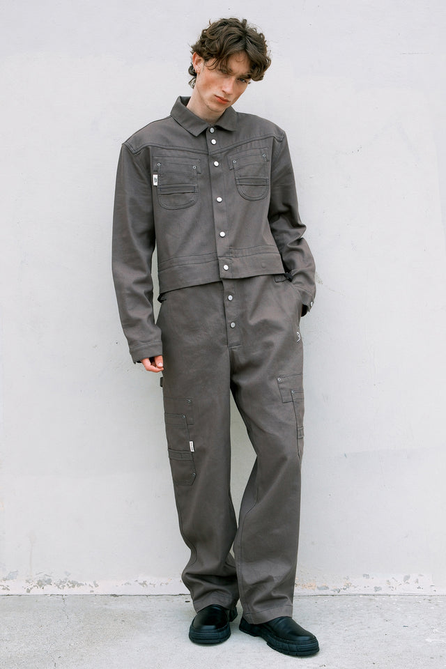 CONVERTIBLE COVERALLS - GRAPHITE