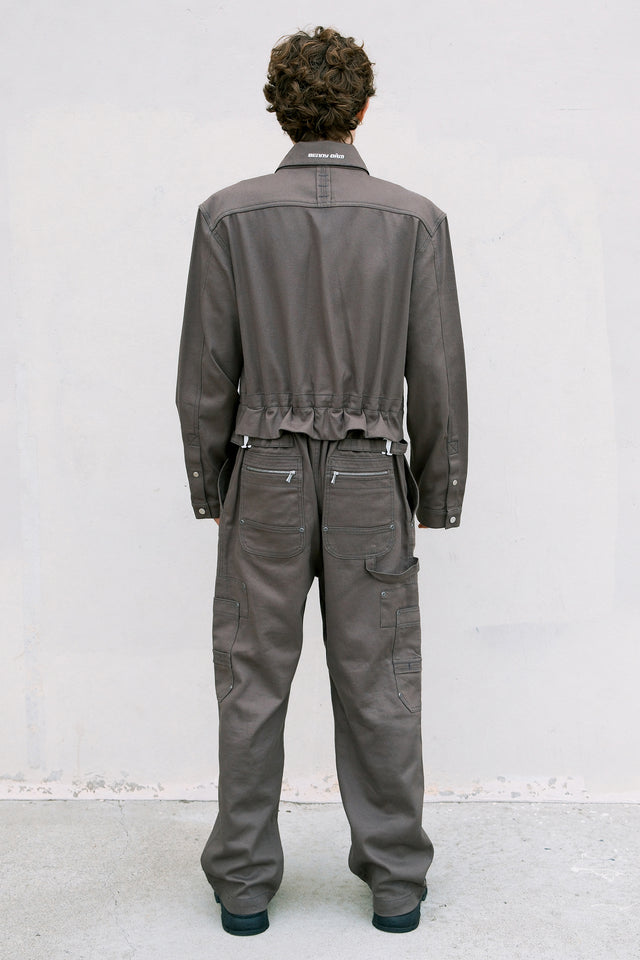 CONVERTIBLE COVERALLS - GRAPHITE
