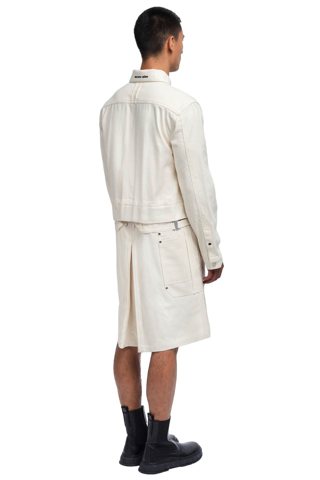 CONVERTIBLE COVERALLS - BONE